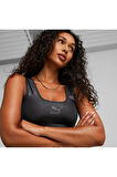 Puma 535712-51 T7 Shiny Cropped Top Kadın Siyah Üst T-shirt