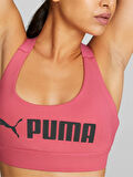 Puma 522192-82 Mid İmpacat Fit Bra Kadın Pembe Sporcu Sütyeni