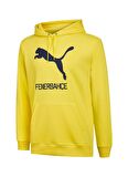 Puma Kapüşon Yaka Sarı - Lacivert Erkek Sweatshırt 77313903 FSK Cat Hoody