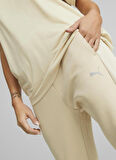 Puma Normal Krem Kadın Eşofman Altı 67311888 EVOSTRIPE High-Waist Pa