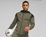 Puma Teamcup Casuals Hooded Jkt Erkek Futbol Ceketi 65798735 Haki