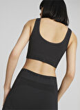 Puma Siyah Kadın Yuvarlak Yaka Regular Fit T-Shirt 67309101 EVOKNIT Crop Top