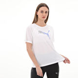 673066-02 Puma Evostrıpe Tee Granola Kadın T-Shirt Beyaz