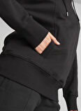Puma 67311001 HER Hoodie TR PUMA Black Siyah Kapüşon Yaka Regular Fit Düz Kadın Sweatshırt