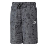 539519-01 Puma Classıcs Super  Shorts Wv B Grassy G çocuk Şort Ve Kapri Gri
