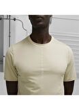 Puma 52320488 M STUDIO YOGINI LITE TEE Krem Erkek Bisiklet Yaka Regular Fit T-Shirt