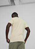 Puma 52320488 M STUDIO YOGINI LITE TEE Krem Erkek Bisiklet Yaka Regular Fit T-Shirt
