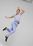 Puma 52032028 PERFORMANCE HEATHER CAT TE Mor Kadın Bisiklet Yaka Regular Fit T-Shirt