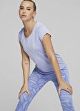 Puma 52032028 PERFORMANCE HEATHER CAT TE Mor Kadın Bisiklet Yaka Regular Fit T-Shirt