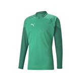 Puma 657982 Teamcup Traınıng 1/4 Zıp Top Yeşil