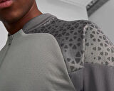 Puma Teamcup Training 1/4 Zip Top Erkek Futbol Uzun Kollu Antrenman Üstü 65798213 Gri