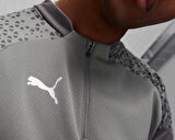 Puma Teamcup Training 1/4 Zip Top Erkek Futbol Uzun Kollu Antrenman Üstü 65798213 Gri
