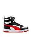 Puma RBD Game Jr Unisex Sneaker Ayakkabı Siyah-Beyaz-Kırmızı 36-39 
