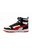 Puma RBD Game Jr Unisex Sneaker Ayakkabı Siyah-Beyaz-Kırmızı 36-39 