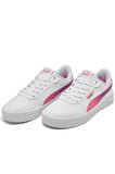Puma Carina 2.0 Star Glow Jr Kadın Sneaker Ayakkabı Beyaz Pembe 36-39 