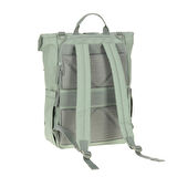 Lassig Rolltop Up Bebek Bakım Sırt Çantası Silver Green