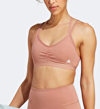 adidas Yoga Essentials Light-Support Kadın Bej Antrenman Bra
