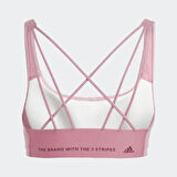 Adidas HR9669 CoreFlow Running Medium Pedli Spor Bra Pembe