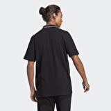 adidas Dik Yaka Düz Siyah Erkek T-Shirt IC9314 M SL PQ PS
