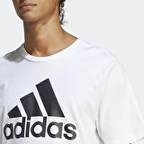 adidas Bisiklet Yaka Düz Beyaz Erkek T-Shirt IC9349 M BL SJ T