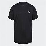 adidas B Tennis Club 3-Stripes Tee Erkek Çocuk Tişört Siyah HR4229
