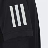 adidas B Tennis Club 3-Stripes Tee Erkek Çocuk Tişört Siyah HR4229