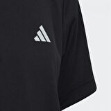 adidas B Tennis Club 3-Stripes Tee Erkek Çocuk Tişört Siyah HR4229