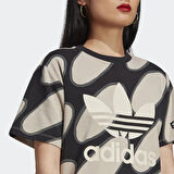 adidas Bisiklet Yaka Düz Çok Renkli Kadın T-Shirt IC1543 T-SHIRT AOP