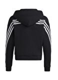 adidas Düz Kız Çocuk Siyah Sweatshırt IC0118-G FI 3S FZ