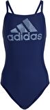 adidas Big Logo Suit Kadın Spor Mayo Mavi HR4416