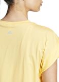 adidas Turuncu Kadın Yuvarlak Yaka T-Shirt IS2982 STUDIO