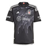 adidas Siyah Erkek Çocuk Bisiklet Yaka Kısa Kollu Düz Forma IP1701 BJK A JSY Y
