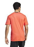 adidas Turuncu Erkek Bisiklet Yaka T-Shirt IL1388-D4T BEST WO TEE