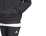 adidas M Bl Fl Hd Erkek Günlük Sweatshirts IB4024 Siyah