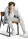adidas Zip Ceket, M, Gri