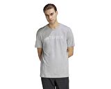 adidas Tx Logo Tee Erkek Antrenman Tişörtü HY1695 Gri
