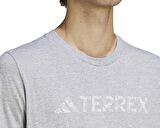 adidas Tx Logo Tee Erkek Antrenman Tişörtü HY1695 Gri