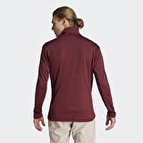 adidas Kırmızı Erkek Dik Yaka Regular Fit Polar Sweatshırt IB1815-MT LT FL FZ JA      PRE