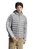 adidas Gri Erkek Kapüşon Yaka Mont HZ0689-PAD HOODED PUFF