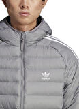 adidas Gri Erkek Kapüşon Yaka Mont HZ0689-PAD HOODED PUFF