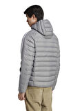adidas Gri Erkek Kapüşon Yaka Mont HZ0689-PAD HOODED PUFF