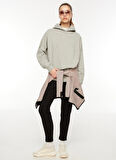 Reebok Gri Melanj Kadın Yuvarlak Yaka Sweatshirt IL2107 LUX OVERSIZED HOODIE