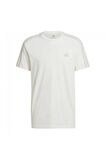 adidas 3 Stripes Single Jersey Erkek Tişört  Beyaz IS1337