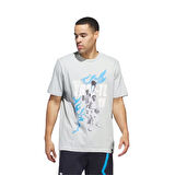 Adidas Team Trae Tee Erkek T-Shirt IR5607 Gri