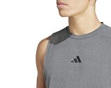 adidas D4T Tank Erkek Antrenman Tişörtü IS3819 Gri