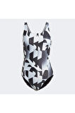 3-stripes Graphic V-back Swimsuit