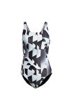 3-stripes Graphic V-back Swimsuit