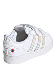 adidas Beyaz - Yeşil Bebek Yürüyüş Ayakkabısı JI0511-SUPERSTAR LED LIGHTS CF I