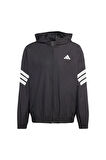 adidas Siyah  Erkek  Ceket GYM+3S WNDBREAK JM6753 Siyah  Erkek  Ceket GYM+3S WNDBREAK JM6753