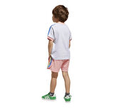 JC5884-C adidas Short Tee Set çocuk T-Shirt Gri
